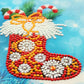 DIY Diamond Painting Greeting Card - Christmas Sock