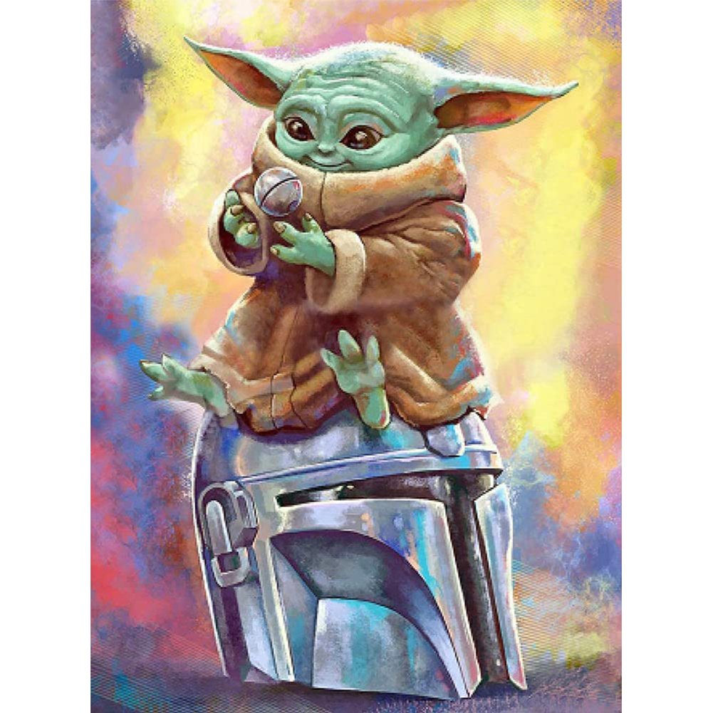 Yoda DIY Needle Art 11CT Stamped Cross Stitch Kit (36*46CM)