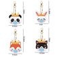 4pcs diy animal diamond painting keychain size