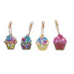 4pcs DIY Diamond Painting Keychains - Cup Cake