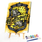 Painting By Numbers Magic School Badge Acrylic Figure Picture Drawing On Canvas