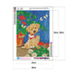 5D DIY Diamond Painting Kit - Full Round - Flower Dog