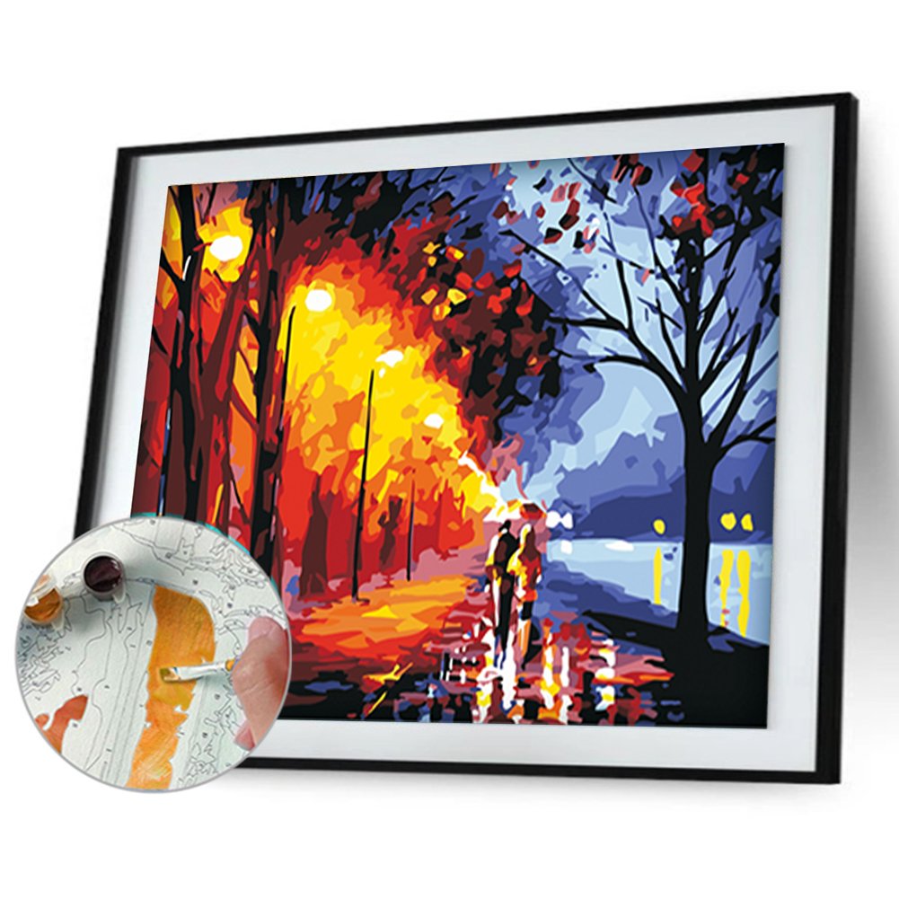 Paint By Number - Oil Painting - Street Walk (40*50cm)