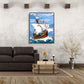 Moving Ship Hand Painted Canvas Oil Art Picture Craft Home Wall