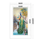 Peacock 11ct Stamped Cross Stitch Quilting Fabric (56*101cm)