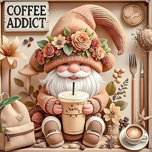 Diamond Painting - Full Round / Square - Coffee Addict Goblin