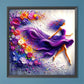 Diamond Painting - Full Round / Square - Girl In Purple