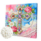 DIY Pearl Painting With Frame - Handmade Self-Adhesive Pearls - Cross (25*25cm)