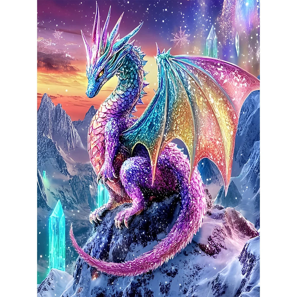 Diamond Painting - Full Round / Square - Colorful Pterosaur