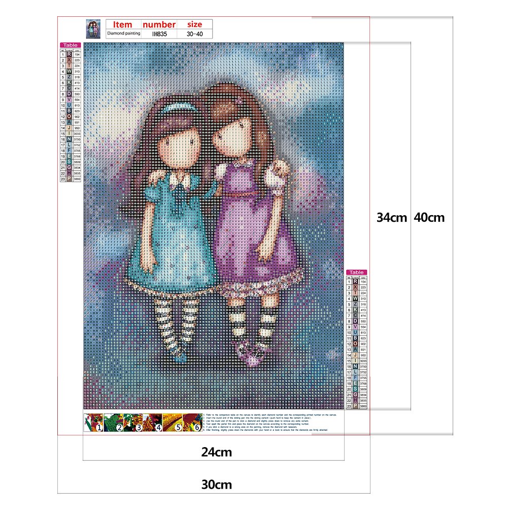5D DIY Diamond Painting Kit - Full Round - Gores Doll