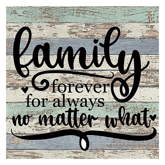 11ct Stamped Cross Stitch Happy Family Letters(36*36cm)
