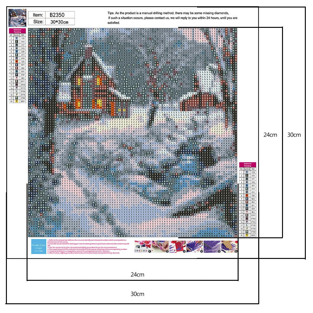 Diamond Painting - Full Round - Snow Day A