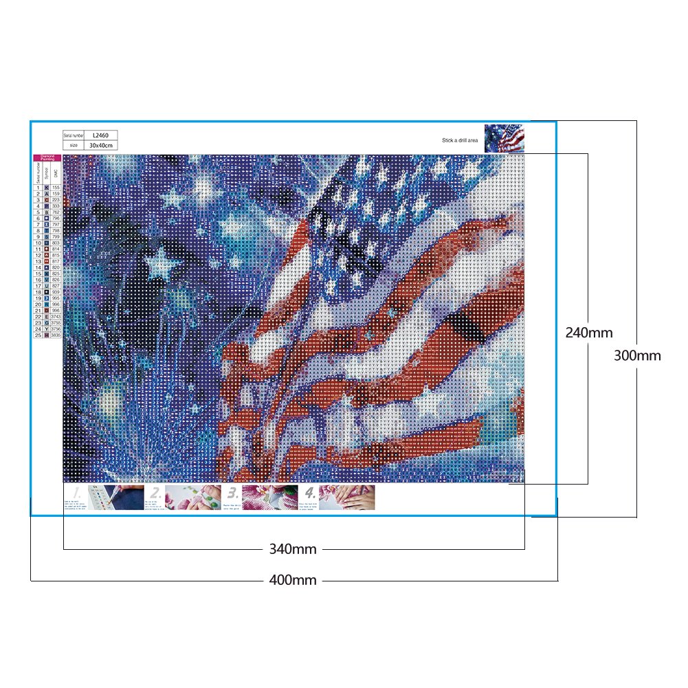 Diamond Painting - Full Round - Festival INDEPENDENCE DAY