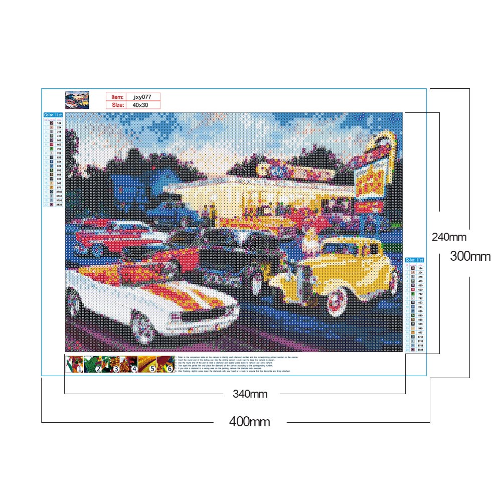 Diamond Painting - Full Round - Parking Lot B