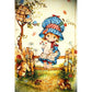 11ct Stamped Cross Stitch Cute Girl(40*50cm)