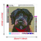 5D Diy Diamond Painting - Full Round - Lovely Black Dog
