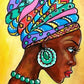 African Beauty 5D DIY Diamond embroidery Full Round Drill