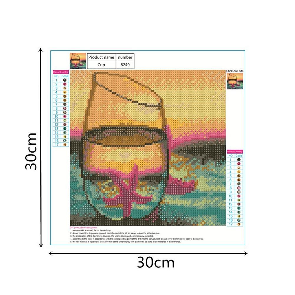 Diamond Painting - Full Round - Cup Sea Scene