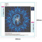 Diamond Painting - Full Round - Blue Rose YinYang