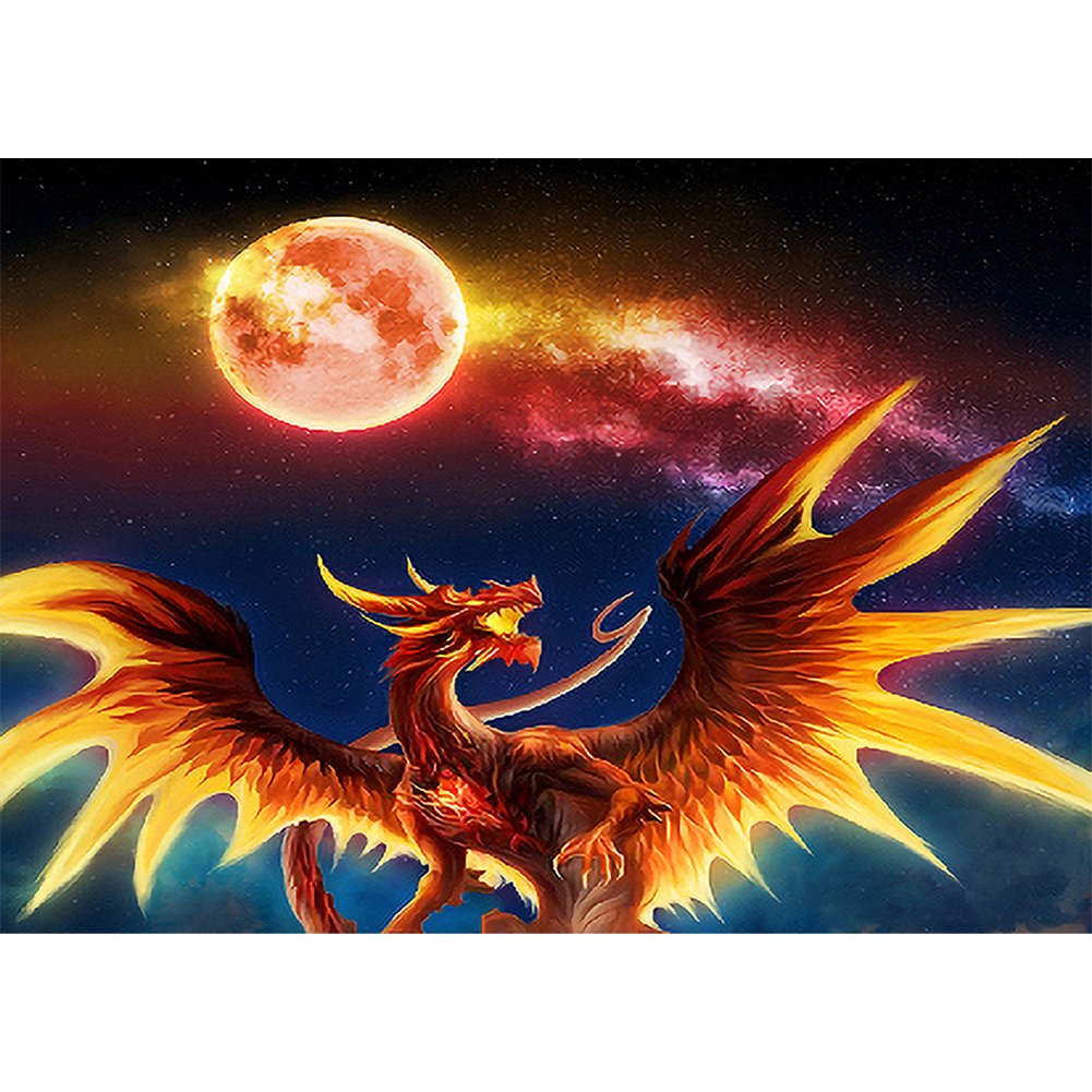 Dragon 11CT Stamped Cross Stitch embroidery (36*46CM)