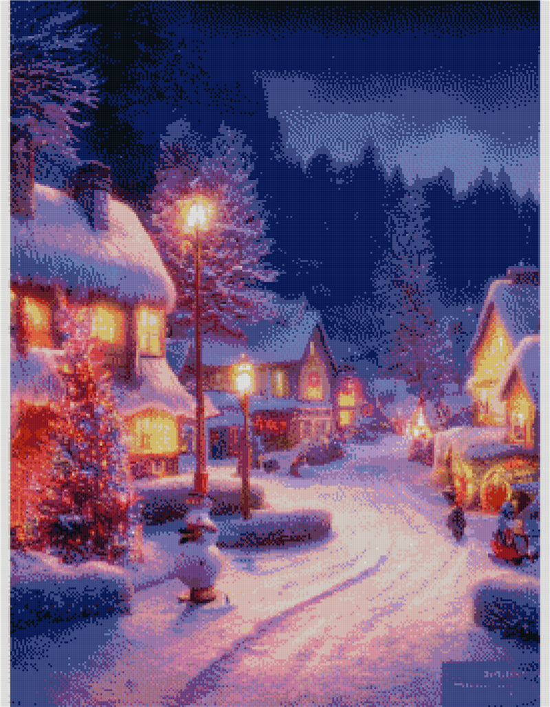 Winter Scenery | Full Round/Square Diamond Painting Kits 50x70cm 60x80cm A