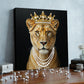 DIY Pearl Painting With Frame - Handmade Self-Adhesive Pearls - Leopard (25*25cm)
