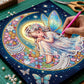 DIY Pearl Painting With Frame - Handmade Self-Adhesive Pearls - Moon Fairy (25*25cm)