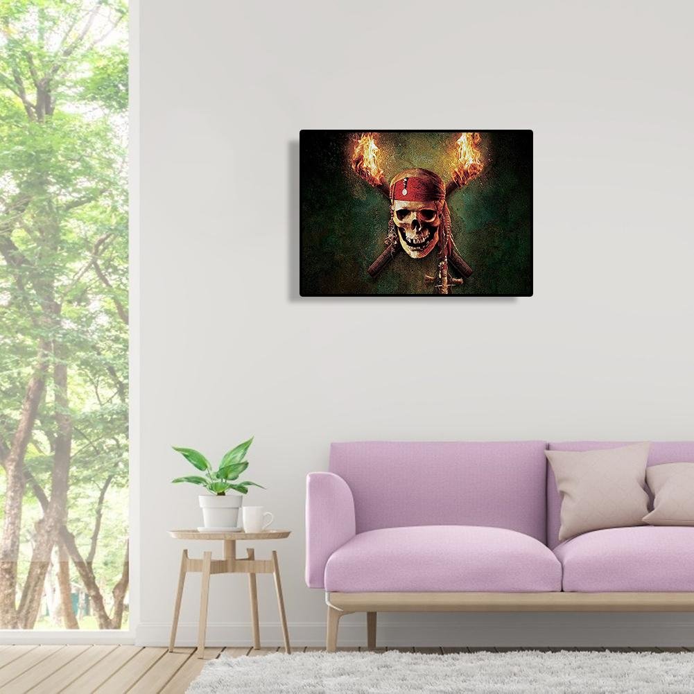 Diamond Painting - Full Round - Skull Pirate A