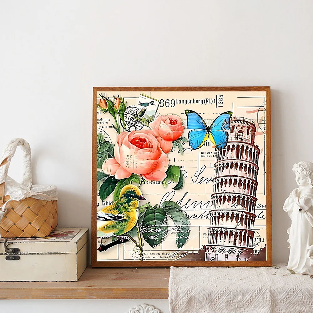 Diamond Painting - Full Round / Square - Leaning Tower of  Pisa Stamp