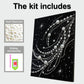 DIY Pearl Painting With Frame - Handmade Self-Adhesive Pearls - Milky Way (30*40cm)
