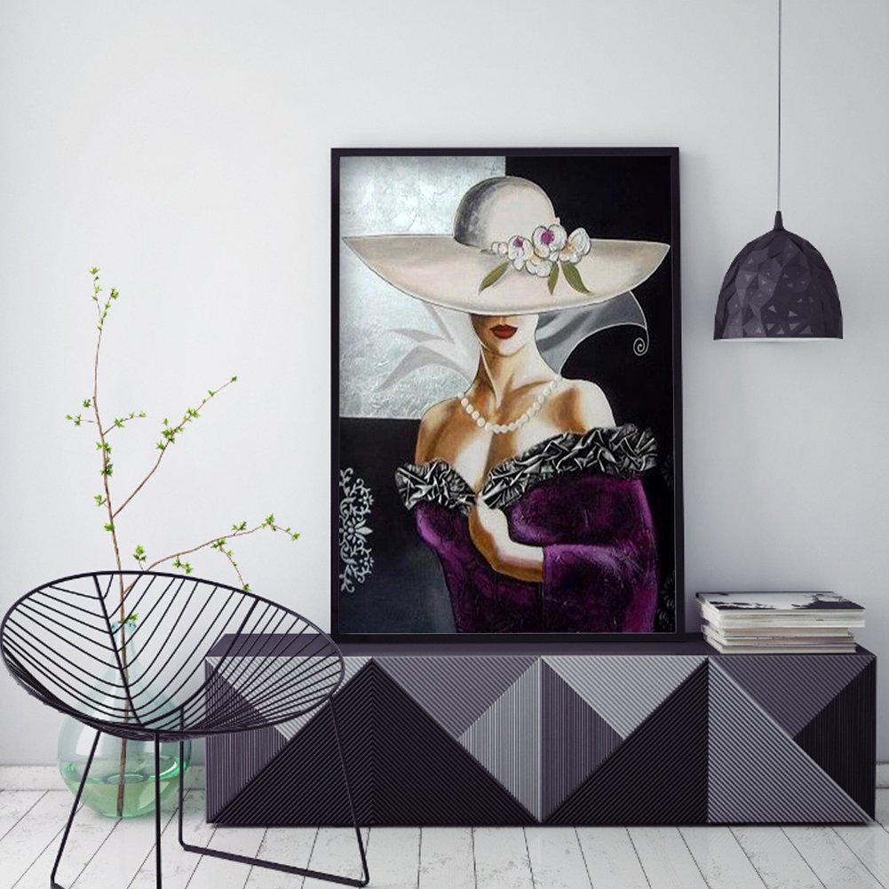 Diamond Painting - Full Round - Elegant Lady