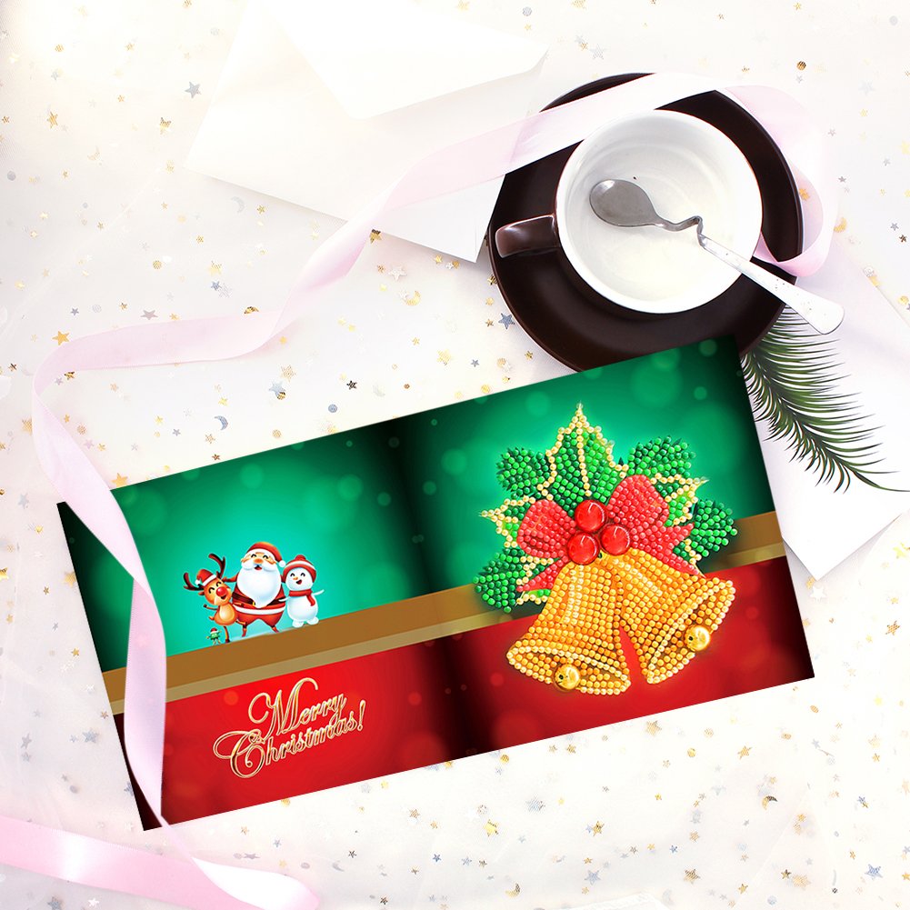 DIY Diamond Painting Greeting Card - Christmas Bell