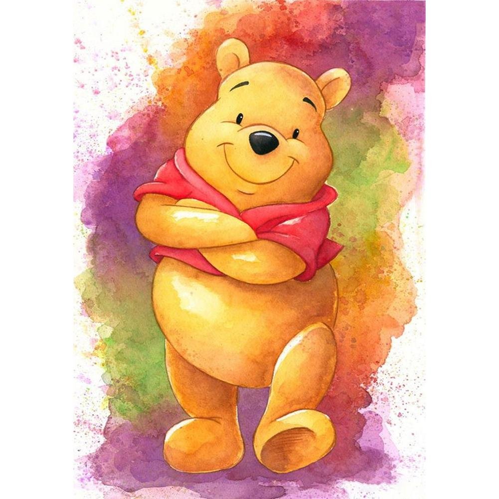 5D Diy Diamond Painting Kit Full Round Beads Winnie the Pooh