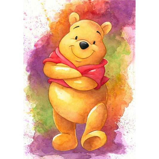 5D Diy Diamond Painting Kit Full Round Beads Winnie the Pooh