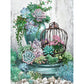 5D Diy Diamond Painting Kit Full Round Beads Succulent Plants