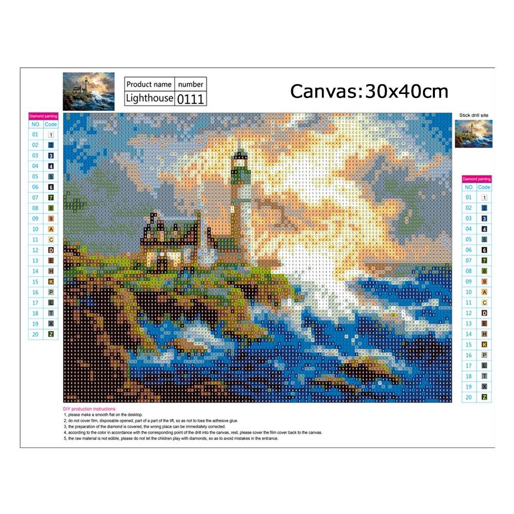 Diamond Painting - Full Round - Lighthouse C