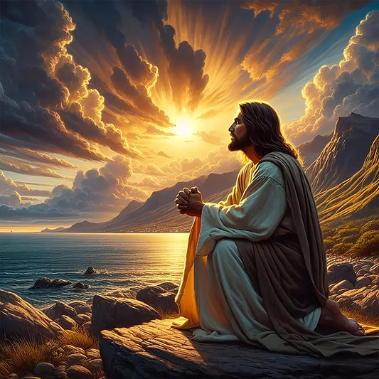 Diamond Painting - Full Round / Square - Jesus Pray