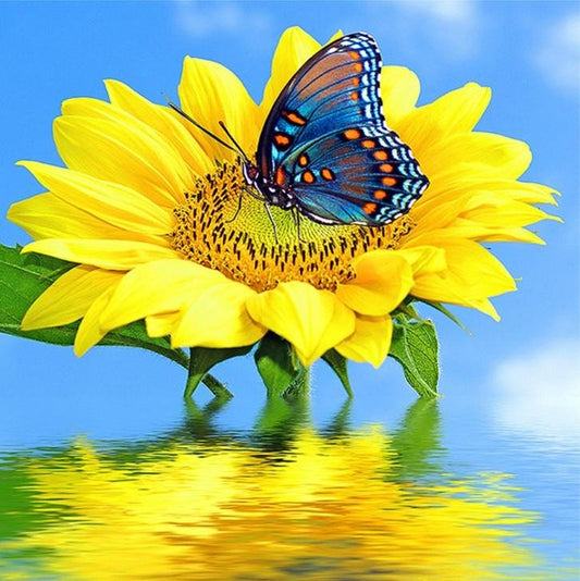 Diamond Painting - Full Round - Sunflower B