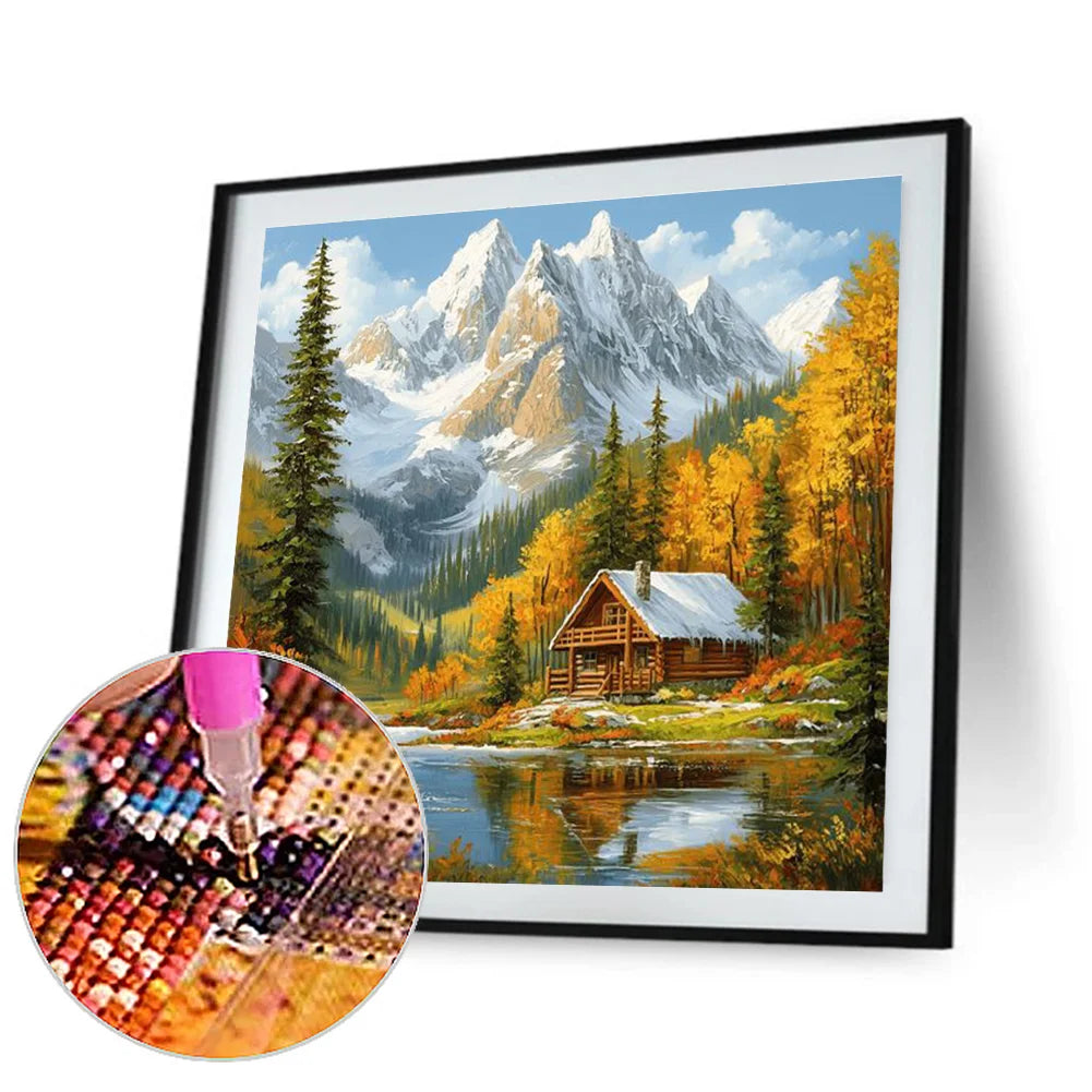 Diamond Painting - Full Round / Square - Snow Mountain