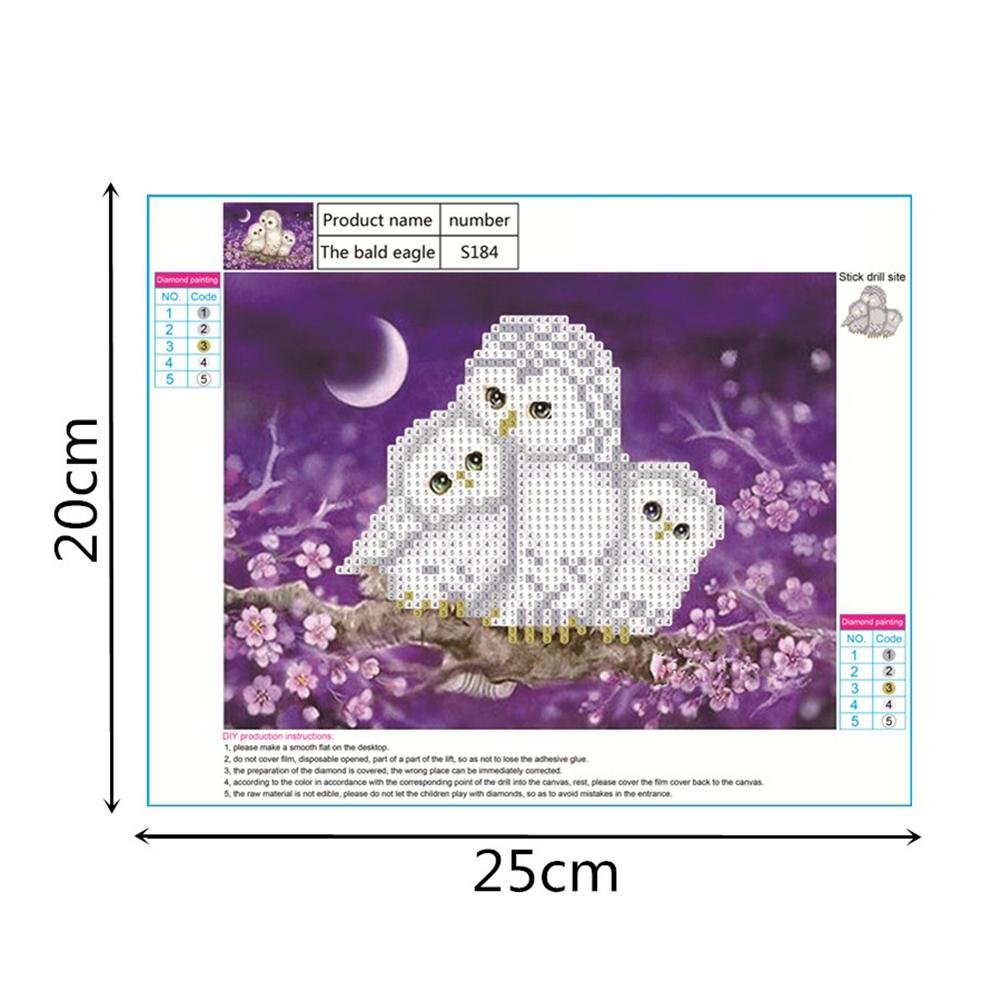 Diamond Painting - Partial Round - White Eagle Family