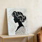 DIY Pearl Painting With Frame - Handmade Self-Adhesive Pearls - Elegant Girl (30*40cm) B