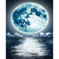 11ct Stamped Cross Stitch Sea Moon (40*50cm)