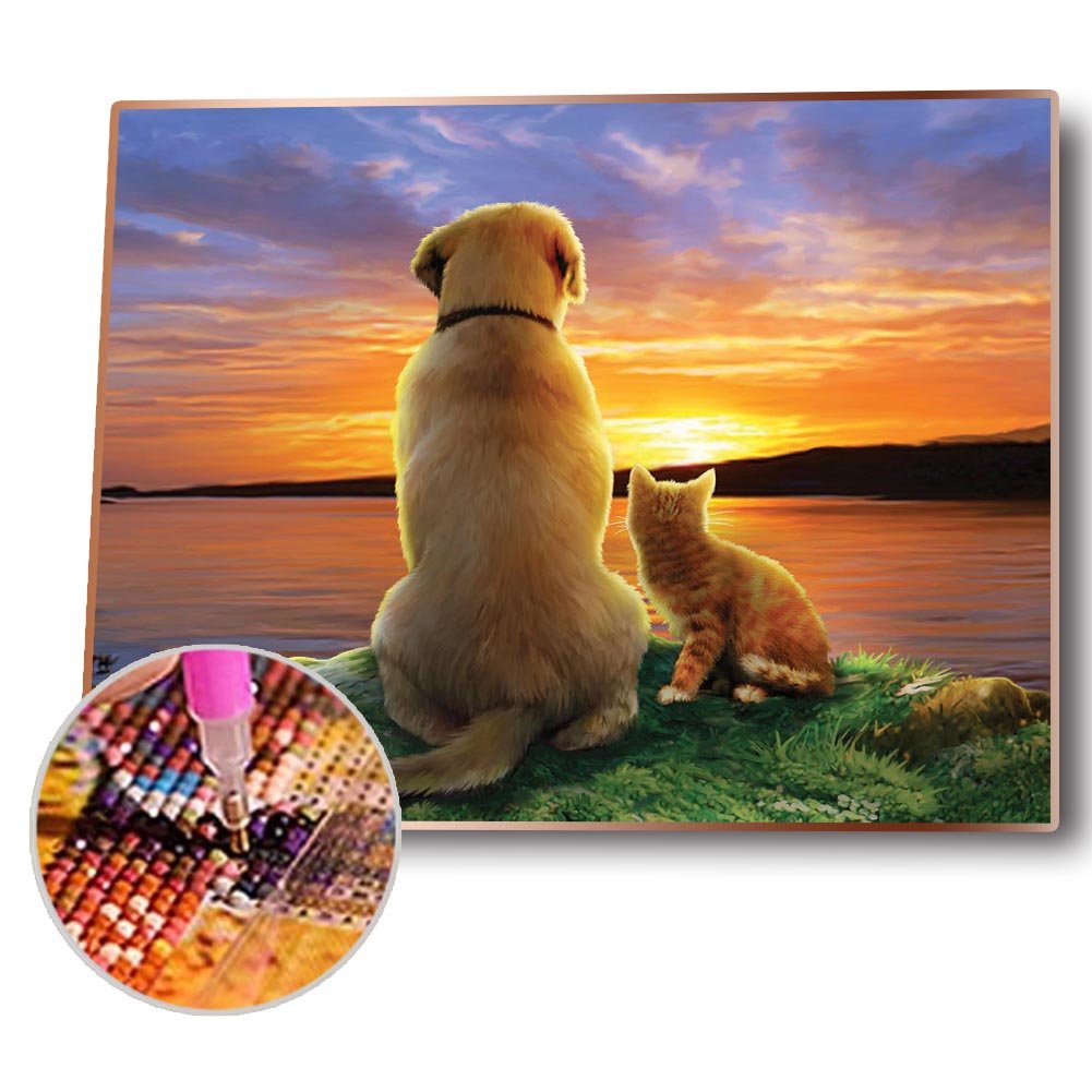 Diamond Painting - Full Round - Dog 28