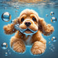 Diamond Painting - Full Round / Square - Diving Dog