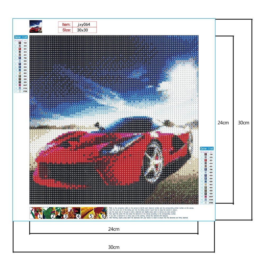 Diamond Painting - Full Round - Racing Car