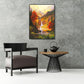 Mountains River Hand Painted Canvas Oil Art Picture Craft Home Wall