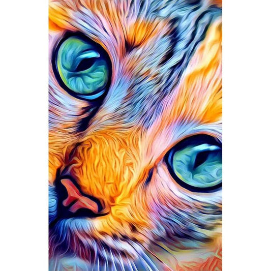 Cat 40x50cm Oil Paint By Numbers Picture DIY Painting