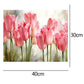 Oil Painting By Number Picture Hand Painted Drawing Acrylic Canvas Pink Roses