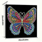 DIY Pearl Painting With Frame - Handmade Self-Adhesive Pearls - Rainbow Butterfly (25*25cm)