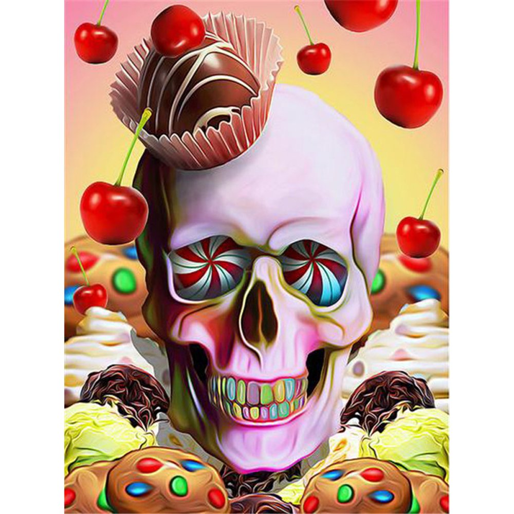 Diamond Paintings Art Full Drill Skull Head